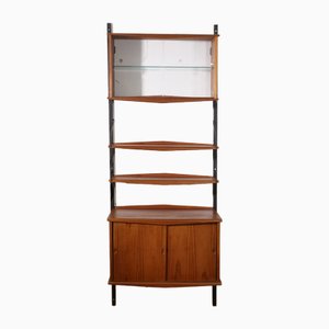 Mid-Century Swedish Shelving System in Rounded Teak, 1960s-LVS-1742661