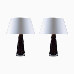 Mid-Century Swedish Table Lamps by Carl Fagerlund for Orrefors, 1960s, Set of 2-FM-1767113