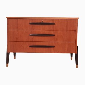 Mid-Century Swedish Teak Chest of Drawers from Bröderna Gustafssons, 1960s-IQR-1215994