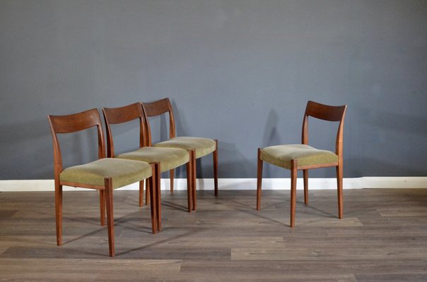 Mid-Century Swedish Teak Dining Chairs by Nils Jonsson for Troeds, 1960s, Set of 4-DUG-1814628