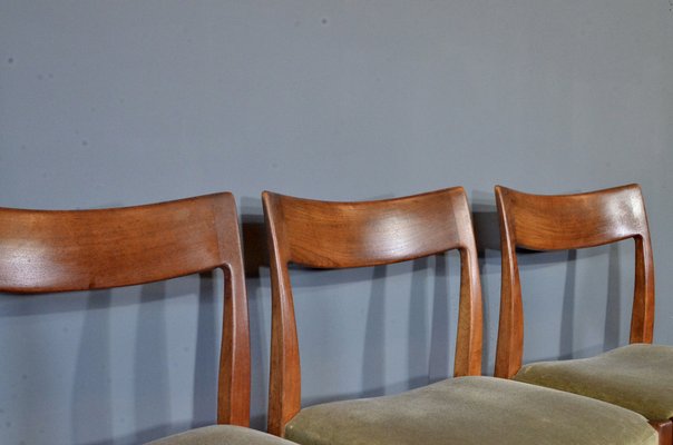 Mid-Century Swedish Teak Dining Chairs by Nils Jonsson for Troeds, 1960s, Set of 4-DUG-2041238