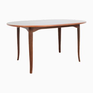 Mid-Century Swedish Teak Table Model Ovalen by Carl Malmsten for Mobel Komponerad AV, 1950s-LOT-2032361