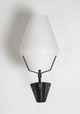 Mid-Century Swedish Wall Light in Metal and Glass from ASEA-FM-1179561