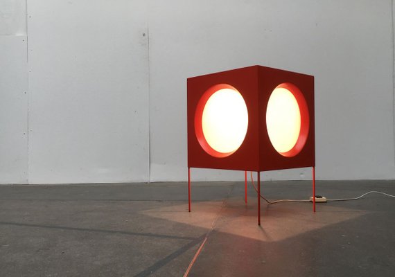 Mid-Century Swiss Space Age Cube Floor Lamp from BAG Turgi-UAH-858411