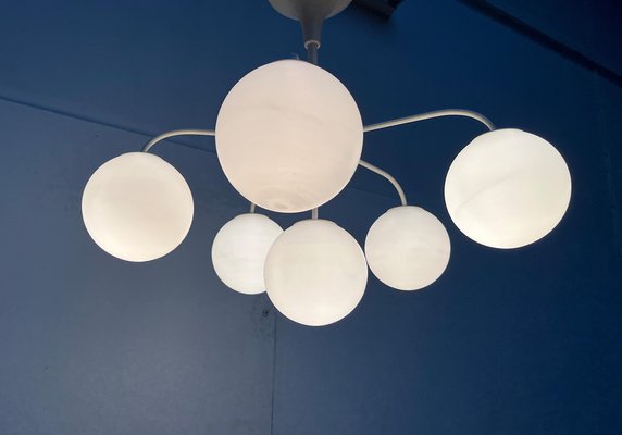 Mid-Century Swiss Space Age Pendant Chandelier by E. R. Nele for Temde, 1960s-UAH-1811745