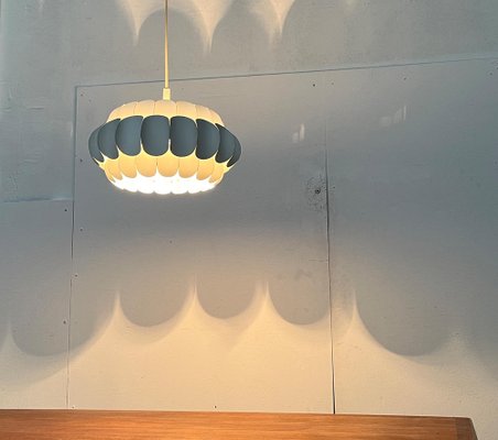 Mid-Century Swiss White Metal Pendant Lamp by H. Zender for Temde, 1960s-UAH-1779632