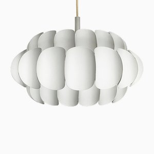 Mid-Century Swiss White Metal Pendant Lamp by H. Zender for Temde, 1960s-UAH-1779632