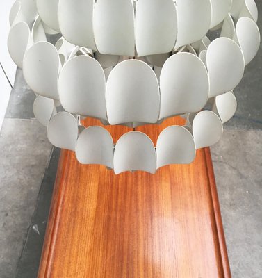 Mid-Century Swiss White Metal Pendant Lamp by H. Zender for Temde-UAH-852166