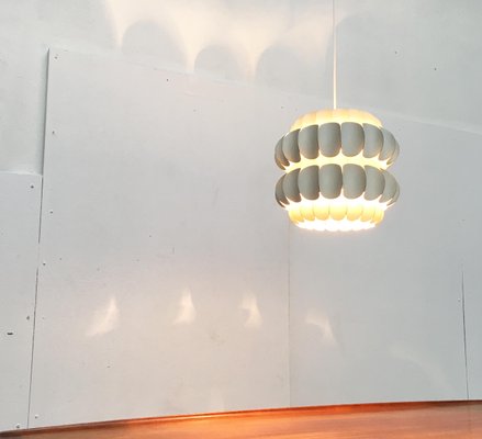 Mid-Century Swiss White Metal Pendant Lamp by H. Zender for Temde-UAH-852166