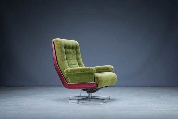 Mid-Century Swivel Lounge Armchair, 1970s-ZZH-1111162