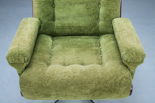 Mid-Century Swivel Lounge Armchair, 1970s-ZZH-1111162