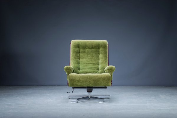 Mid-Century Swivel Lounge Armchair, 1970s-ZZH-1111162