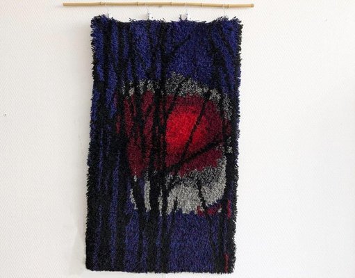 Mid-Century Tapestry Rya Wool Rug, 1960s-BLG-2042185