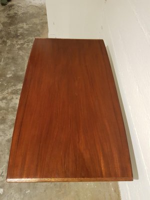 Mid-Century Teak and Brass Coffee Table, 1950s-LDW-565955