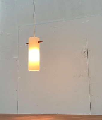 Mid-Century Teak and Glass Pendant Lamp by Uno & Östen Kristiansson for Luxus, Vittsjö, Sweden, 1960s-UAH-1778497