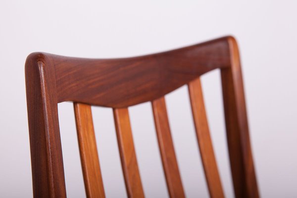 Mid-Century Teak and Leather Dining Chairs by Leslie Dandy for G-Plan, 1960s, Set of 6-NIT-712030