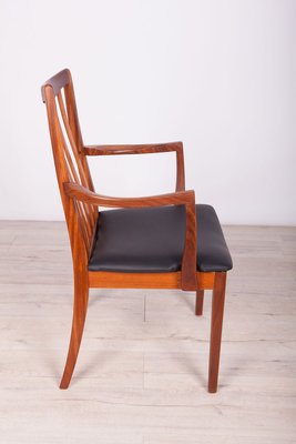 Mid-Century Teak and Leather Dining Chairs by Leslie Dandy for G-Plan, 1960s, Set of 6-NIT-712030