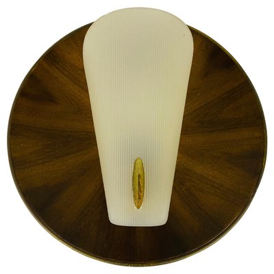 Mid-Century Teak and Plexi Glass Wall Lamp in the Style of Stilnovo, Italy-PUK-975193