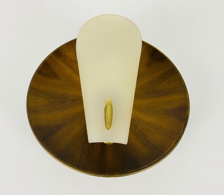 Mid-Century Teak and Plexi Glass Wall Lamp in the Style of Stilnovo, Italy-PUK-975193