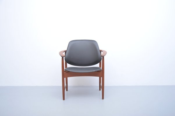 Mid-Century Teak Armchair by Arne Hovmand-Olsen for Jute-ZE-801888