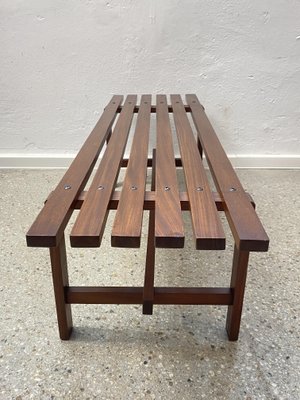 Mid-Century Teak Bench by Ezio Longhi for Elam, Italy, 1950s-CZ-2017379