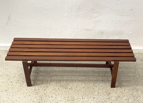 Mid-Century Teak Bench by Ezio Longhi for Elam, Italy, 1950s-CZ-2017379