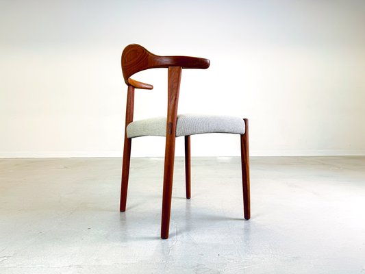 Mid-Century Teak Bullhorn Chair by Harry Østergaard for Randers Møbelfabrik, 1960s-QDV-2032256