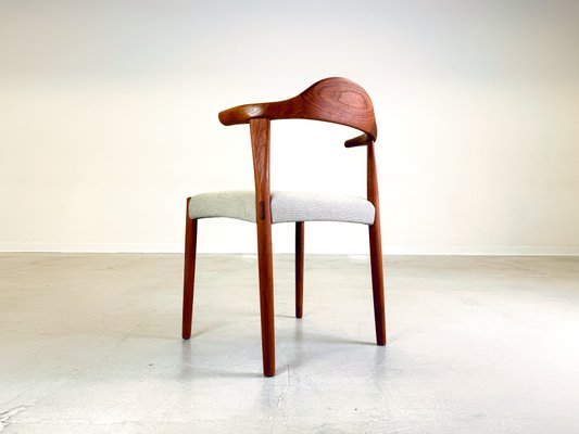 Mid-Century Teak Bullhorn Chair by Harry Østergaard for Randers Møbelfabrik, 1960s-QDV-2032256