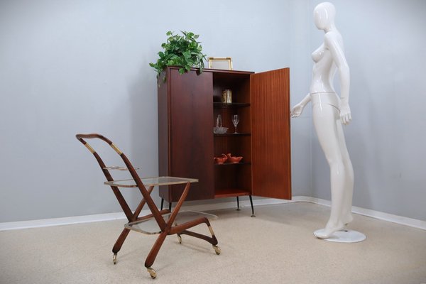 Mid-Century Teak Cabinet Bar, 1950s-ZQ-1805161