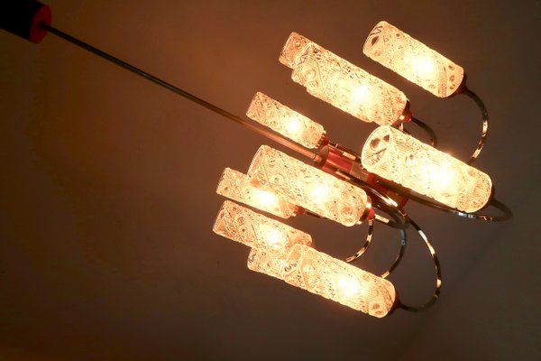 Mid-Century Teak Chandelier, 1960s-XH-786533