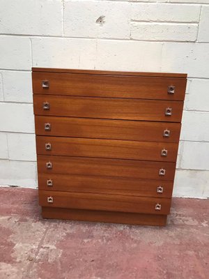 Mid-Century Teak Chest of Drawers, 1960s-OXJ-716901