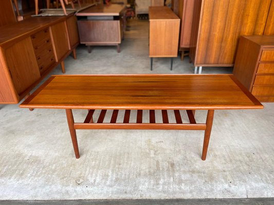 Mid-Century Teak Coffee Table by Grete Jalk, Denmark, 1960s-WSA-1063446