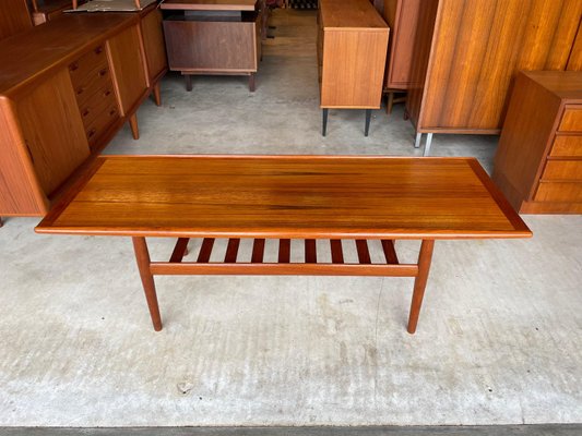 Mid-Century Teak Coffee Table by Grete Jalk, Denmark, 1960s-WSA-1063446