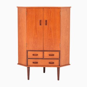 Mid-Century Teak Corner Cabinet, 1960s-MY-1078893