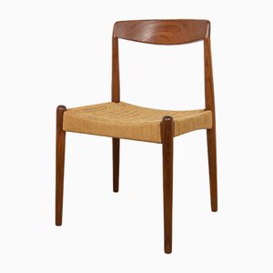 Mid-Century Teak Dining Chair, Denmark, 1960s-NIT-2035051