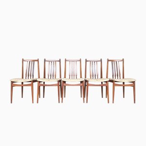 Mid-Century Teak Dining Chairs, 1950s, Set of 6-WSA-831321