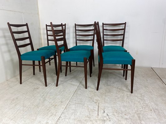 Mid-Century Teak Dining Chairs by Cees Braakman for Pastoe, 1950s, Set of 6-DE-1113457