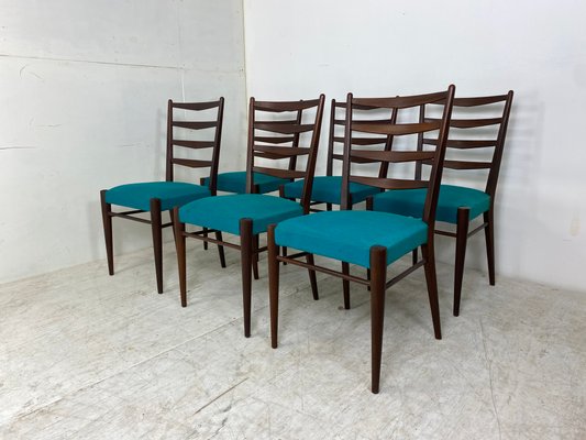 Mid-Century Teak Dining Chairs by Cees Braakman for Pastoe, 1950s, Set of 6-DE-1113457