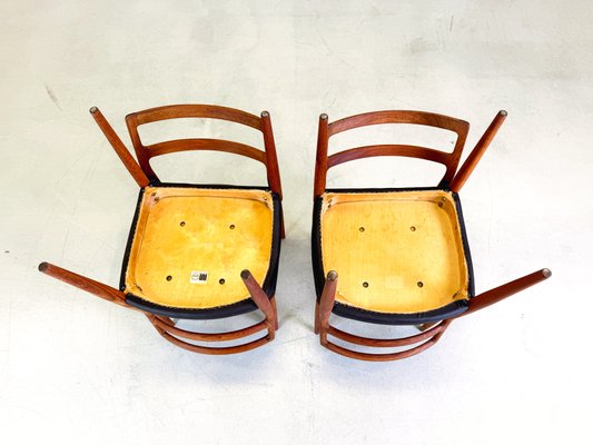 Mid-Century Teak Dining Chairs by Johannes Andersen for Uldum Møbelfabrik, 1960s, Set of 4-QDV-2032258