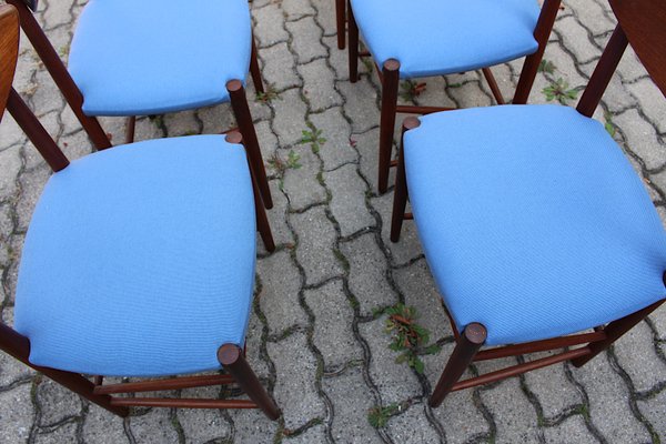 Mid-Century Teak Dining Chairs by Peter Hvidt & Orla Mølgaard-Nielsen for Soborg Mobler, 1950s, Set of 6-NB-562776