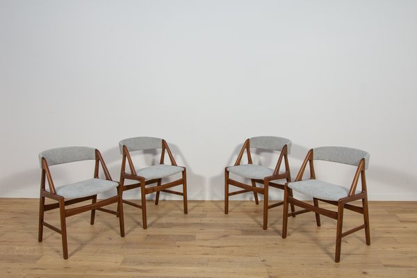 Mid-Century Teak Dining Chairs, Denmark 1960s, Set of 4-NIT-2017211