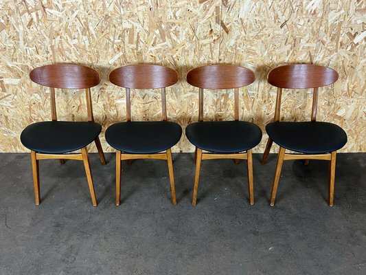 Mid-Century Teak Dining Chairs, Denmark, Set of 4-EJL-1117953