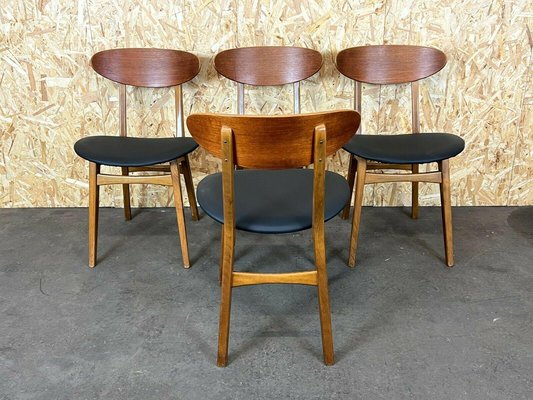 Mid-Century Teak Dining Chairs, Denmark, Set of 4-EJL-1117953