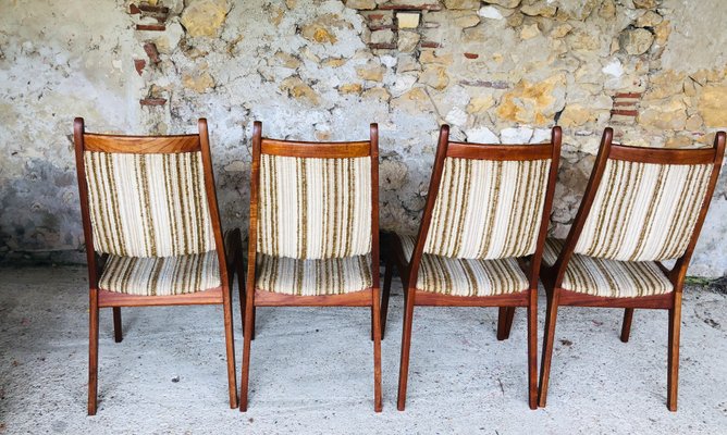 Mid-Century Teak Dining Chairs from R. Huber & Co, Set of 4-OJT-849594