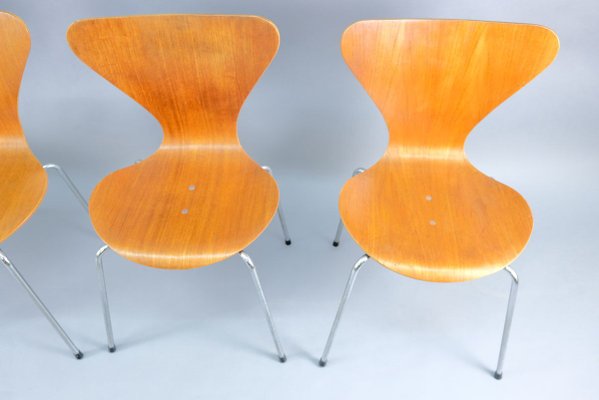 Mid-Century Teak Dining Chairs from Wilde+Spieth, Set of 4-CIP-693473