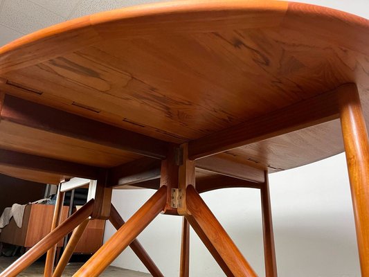 Mid-Century Teak Dining Table attributed to Kurt Østervig, 1960s-QDV-1740629