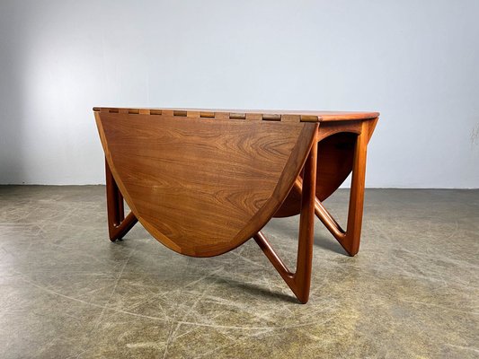 Mid-Century Teak Dining Table attributed to Kurt Østervig, 1960s-QDV-1740629