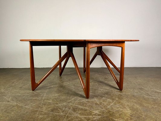 Mid-Century Teak Dining Table attributed to Kurt Østervig, 1960s-QDV-1740629