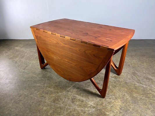 Mid-Century Teak Dining Table attributed to Kurt Østervig, 1960s-QDV-1740629