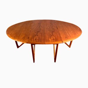 Mid-Century Teak Dining Table attributed to Kurt Østervig, 1960s-QDV-1740629